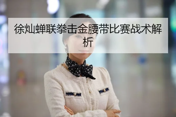 徐灿蝉联拳击金腰带比赛战术解析